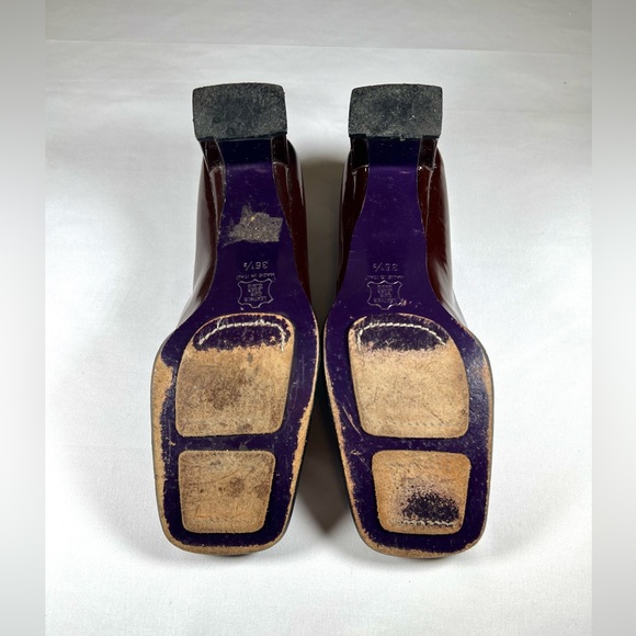 Fendi - Vintage Burgundy Patent Leather Heels - Picture 8 of 9